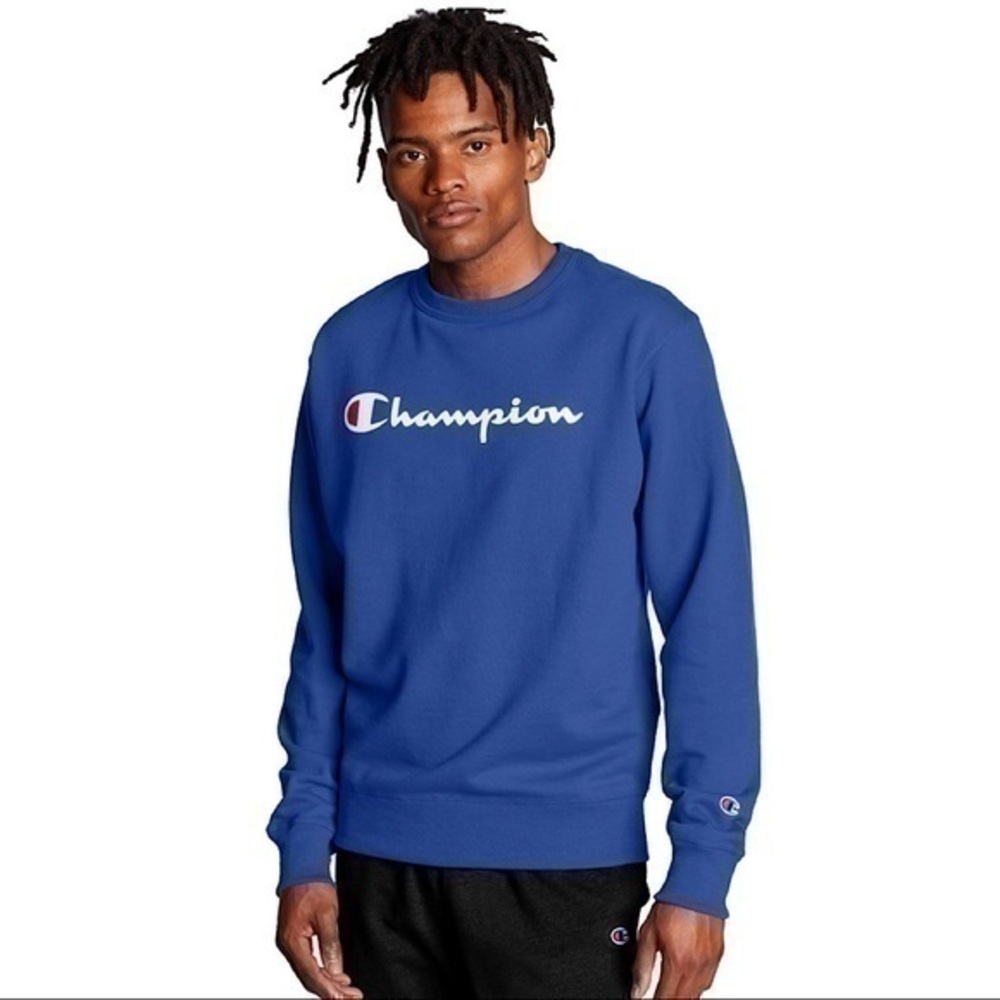 Men’s Champion Script Logo Crew Sweatshirt